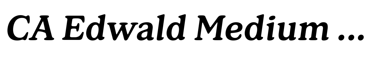 CA Edwald Medium Italic
